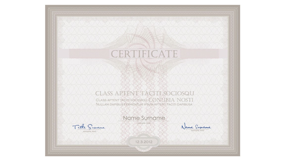 Day’s Certificate