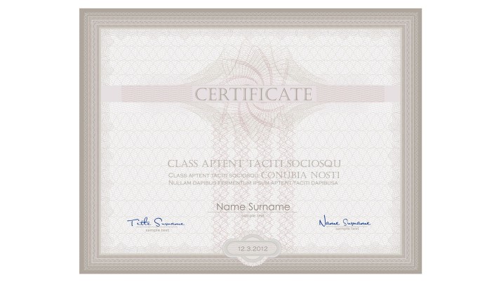 Day’s Certificate