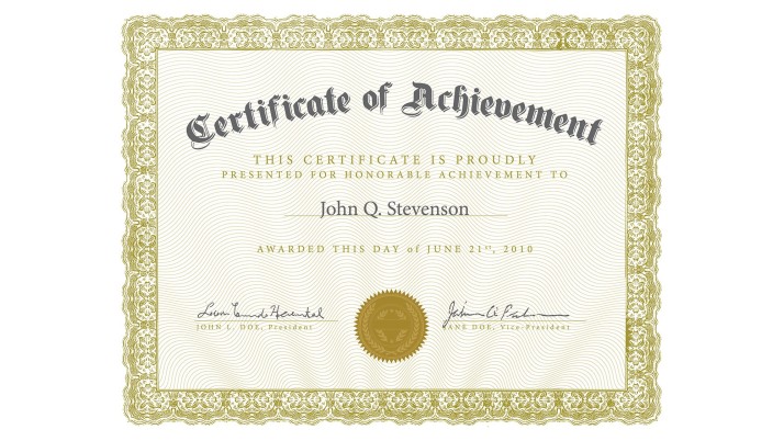 Stone’s Certificate